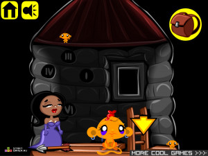 Игра Счастливая Обезьянка 133 (Monkey GO Happy 133) — играть онлайн бесплатно (изображение №4)