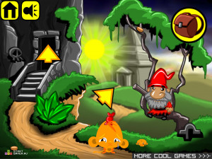 Игра Счастливая Обезьянка 134 (Monkey GO Happy 134) — играть онлайн бесплатно (изображение №2)