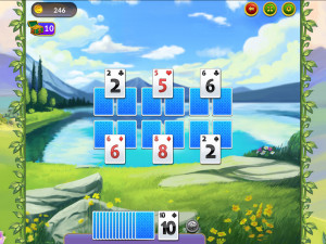 Игра Короли и дамы: Пасьянс Три Пика (Kings and Queens Solitaire Tripeaks) — играть онлайн бесплатно (изображение №2)