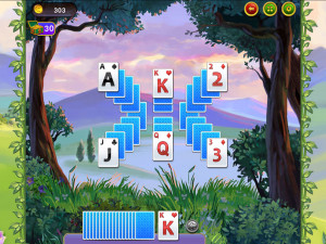 Игра Короли и дамы: Пасьянс Три Пика (Kings and Queens Solitaire Tripeaks) — играть онлайн бесплатно (изображение №3)