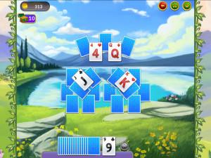 Игра Короли и дамы: Пасьянс Три Пика (Kings and Queens Solitaire Tripeaks) — играть онлайн бесплатно (изображение №4)