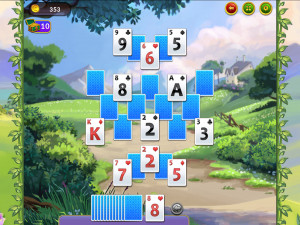 Игра Короли и дамы: Пасьянс Три Пика (Kings and Queens Solitaire Tripeaks) — играть онлайн бесплатно (изображение №5)