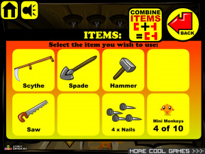 Игра Счастливая Обезьянка 140 (Monkey GO Happy 140) — играть онлайн бесплатно (изображение №4)