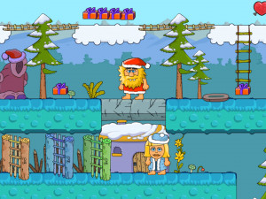 Игра Адам и Ева: Рождество (Adam and Eve Go Xmas) — играть онлайн бесплатно (изображение №4)