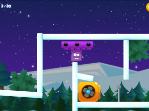 Игра Ледяная Фиолетовая Голова: Супер Слайд (Icy Purple Head: Super Slide) — играть онлайн бесплатно (изображение №2)