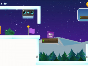 Игра Ледяная Фиолетовая Голова: Супер Слайд (Icy Purple Head: Super Slide) — играть онлайн бесплатно (изображение №5)