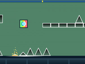 Игра Геометрия Даш (Geometrical Dash) — играть онлайн бесплатно (изображение №8)