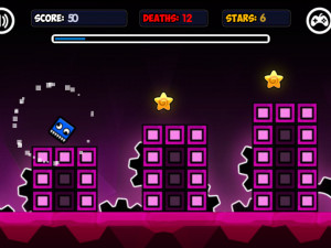 Игра Геометрия Неон Даш: Мир 2 (Geometry Neon Dash World 2) — играть онлайн бесплатно (изображение №2)