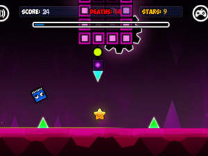 Игра Геометрия Неон Даш: Мир 2 (Geometry Neon Dash World 2) — играть онлайн бесплатно (изображение №4)