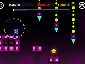 Игра Геометрия Неон Даш: Мир 2 (Geometry Neon Dash World 2) — играть онлайн бесплатно (изображение №5)