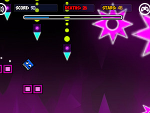 Игра Геометрия Неон Даш: Мир 2 (Geometry Neon Dash World 2) — играть онлайн бесплатно (изображение №6)