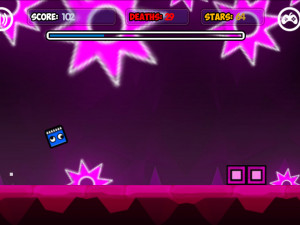 Игра Геометрия Неон Даш: Мир 2 (Geometry Neon Dash World 2) — играть онлайн бесплатно (изображение №3)