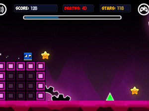 Игра Геометрия Неон Даш: Мир 2 (Geometry Neon Dash World 2) — играть онлайн бесплатно (изображение №7)