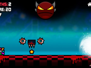 Игра Геометрия Даш: Кровавая Баня (Geometry dash Bloodbath) — играть онлайн бесплатно (изображение №5)