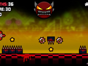 Игра Геометрия Даш: Кровавая Баня (Geometry dash Bloodbath) — играть онлайн бесплатно (изображение №2)