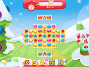 Игра Куки Краш Рождество (Cookie Crush Christmas) — играть онлайн бесплатно (изображение №8)