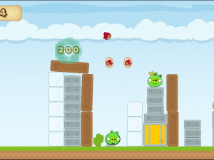 Игра Энгри Бердз: Злые Красные Птицы (Angry Red Birds) — играть онлайн бесплатно (изображение №4)