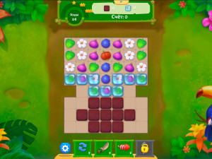 Игра Джунгли Три в Ряд (Jungle Match) — играть онлайн бесплатно (изображение №10)