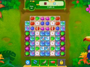 Игра Джунгли Три в Ряд (Jungle Match) — играть онлайн бесплатно (изображение №2)