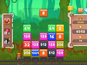 Игра Поезд 2048 (Train 2048) — играть онлайн бесплатно (изображение №2)