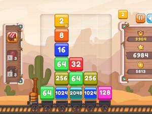 Игра Поезд 2048 (Train 2048) — играть онлайн бесплатно (изображение №3)