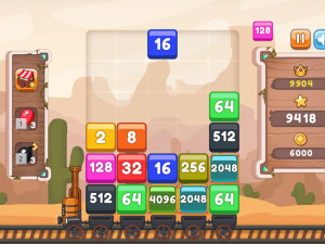 Игра Поезд 2048 (Train 2048) — играть онлайн бесплатно (изображение №4)
