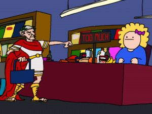 Игра Выходной Цезаря (Caesar's Day Off) — играть онлайн бесплатно (изображение №2)