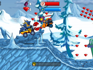 Игра Машина Ест Машину: Зимние Приключения (Car Eats Car: Winter Adventure) — играть онлайн бесплатно (изображение №4)