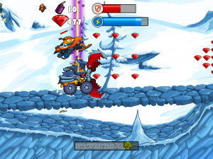 Игра Машина Ест Машину: Зимние Приключения (Car Eats Car: Winter Adventure) — играть онлайн бесплатно (изображение №8)