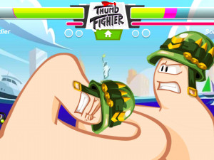 Игра Бой Больших Пальцев (Thumb Fighter) — играть онлайн бесплатно (изображение №2)