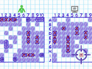 Игра Морской Бой: Тетрадь в Клетку (Sea Battleship) — играть онлайн бесплатно (изображение №3)