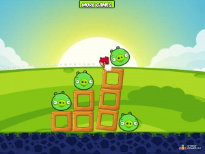 Игра Энгри Бёрдс (Angry Birds) — играть онлайн бесплатно (изображение №7)