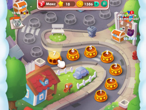 Игра Щенячья История: Три в Ряд (Dog Puzzle Story) — играть онлайн бесплатно (изображение №4)