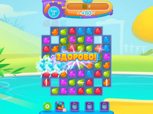 Игра Вечеринка у Бассейна: Три в Ряд (Pool Party) — играть онлайн бесплатно (изображение №2)