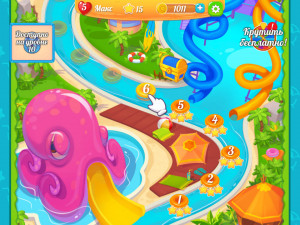 Игра Вечеринка у Бассейна: Три в Ряд (Pool Party) — играть онлайн бесплатно (изображение №5)