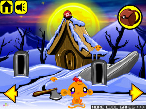 Игра Счастливая Обезьянка 143 (Monkey GO Happy 143) — играть онлайн бесплатно (изображение №2)