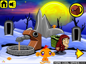 Игра Счастливая Обезьянка 143 (Monkey GO Happy 143) — играть онлайн бесплатно (изображение №4)