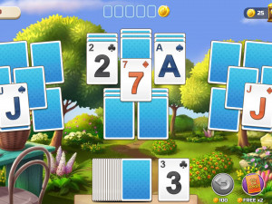 Игра Пасьянс Сад (Solitaire Garden) — играть онлайн бесплатно (изображение №3)