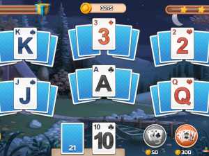 Игра История Пасьянса - Три Пика (Solitaire Story - Tripeaks) — играть онлайн бесплатно (изображение №3)