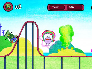 Игра Губка Боб Квадратные Штаны: Опасные Тропы (SpongeBob SquarePants: Tracks of Terror Action) — играть онлайн бесплатно (изображение №7)