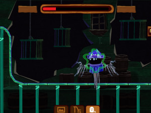 Игра Губка Боб Квадратные Штаны: Опасные Тропы (SpongeBob SquarePants: Tracks of Terror Action) — играть онлайн бесплатно (изображение №8)