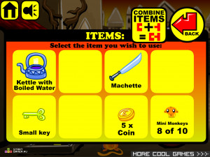 Игра Счастливая Обезьянка 168 (Monkey GO Happy 168) — играть онлайн бесплатно (изображение №6)