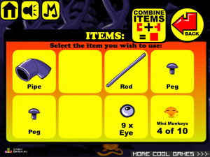 Игра Счастливая Обезьянка 199 (Monkey GO Happy 199) — играть онлайн бесплатно (изображение №4)