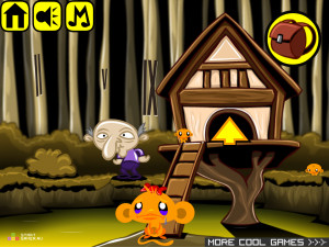 Игра Счастливая Обезьянка 202 (Monkey GO Happy 202) — играть онлайн бесплатно (изображение №2)