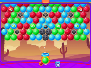 Игра Супер Стрелок по Пузырям (Super Bubble Shooter) — играть онлайн бесплатно (изображение №5)