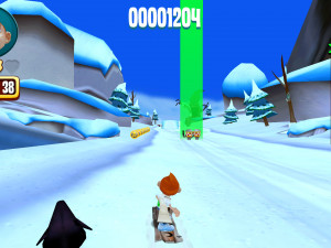 Игра Фред на Сноуборде (Skiing Fred) — играть онлайн бесплатно (изображение №3)