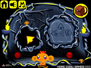 Игра Счастливая Обезьянка 244 (Monkey GO Happy 244) — играть онлайн бесплатно (изображение №2)