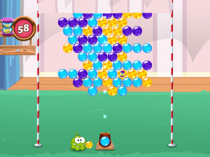 Игра Ам Ням Пузыри (Om Nom Bubbles) — играть онлайн бесплатно (изображение №5)