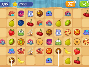 Игра Ам Ням: Коннект Классик (Om Nom Connect Classic) — играть онлайн бесплатно (изображение №2)