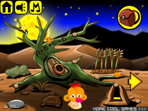 Игра Счастливая Обезьянка 253 (Monkey GO Happy 253) — играть онлайн бесплатно (изображение №4)